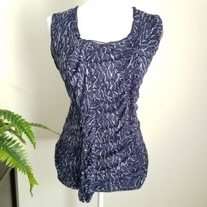 New York & Company Ruffle Ruched Tank Top